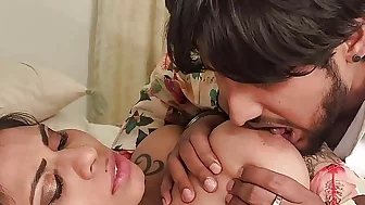 18 Years old Big Boobs Beautiful Desi Girl Fucked by Guy in Hindi Audio