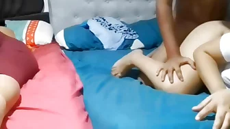 stepson fucks his stepmother hard while his stepsister rests