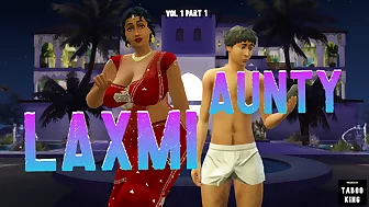 Part 1 - Desi Satin Silk Saree Aunty Lakshmi got seduced by a young boy - Wicked Whims (Hindi Version)