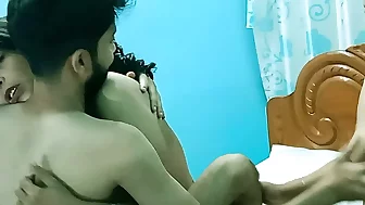 Desi hot boy fucking two hot girls together! Indian threesome sex