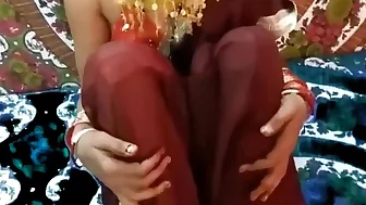 Indian Bhabhi Fuck On KarwaChouth , Pussy Become Wide