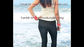 Real indian swinger couple pankhuri kunal at beach