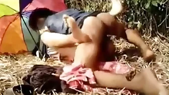 Desi Couple Enjoy A Romantic Outdoor Sex Session On The Farm