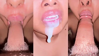 Friend's Mom Mera Lund choskar pani nikal ne jabardast - Indian Sloppy Blowjob & Eats Cum