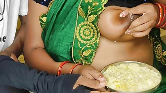 Sister-in-law fed food with her milk to her brother-in-law Hindi video