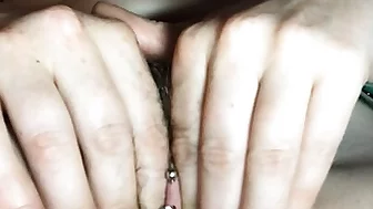 4am pubes and pussy play with Mistress Wriggler until her four legged sidekick interrupted things by needing the loo