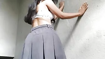 Cute girl getting horny after school ,chodai Kai liya ready hu