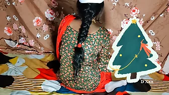Desi Indian bhabhi first time in salwar suit gets sucked from fat land