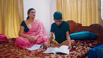 Desi Stepmom Taught Her Stepson How To Do Sex While He Was Studying (hindi Audio)