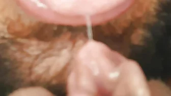 Big juicy clit being sucked hard